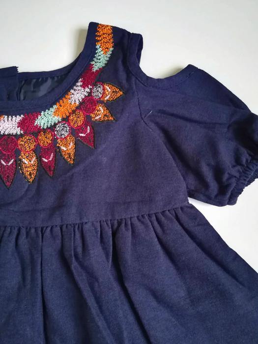 VESTIDO  AZUL NIÑA - Mibebu -  Ropa Infantil