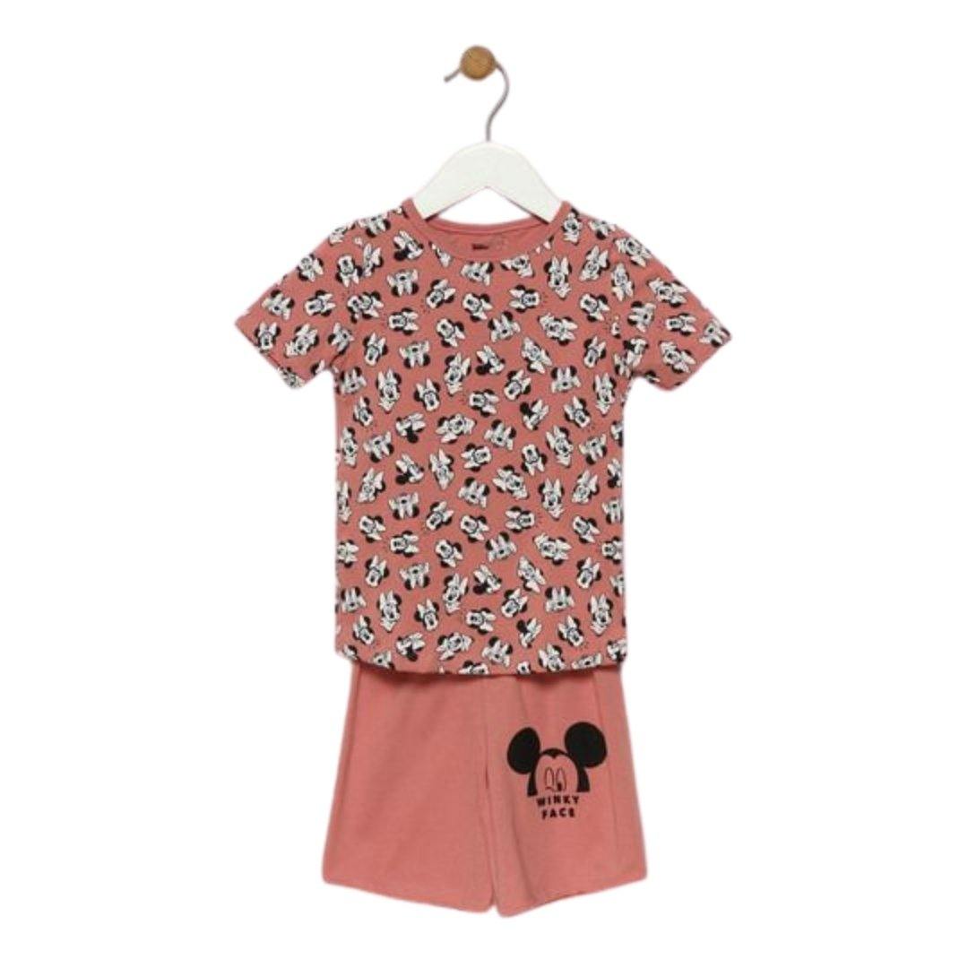 CONJUNTO PIJAMA ROSA  MINNIE DISNEY NIÑA - Mibebu -  Ropa Infantil