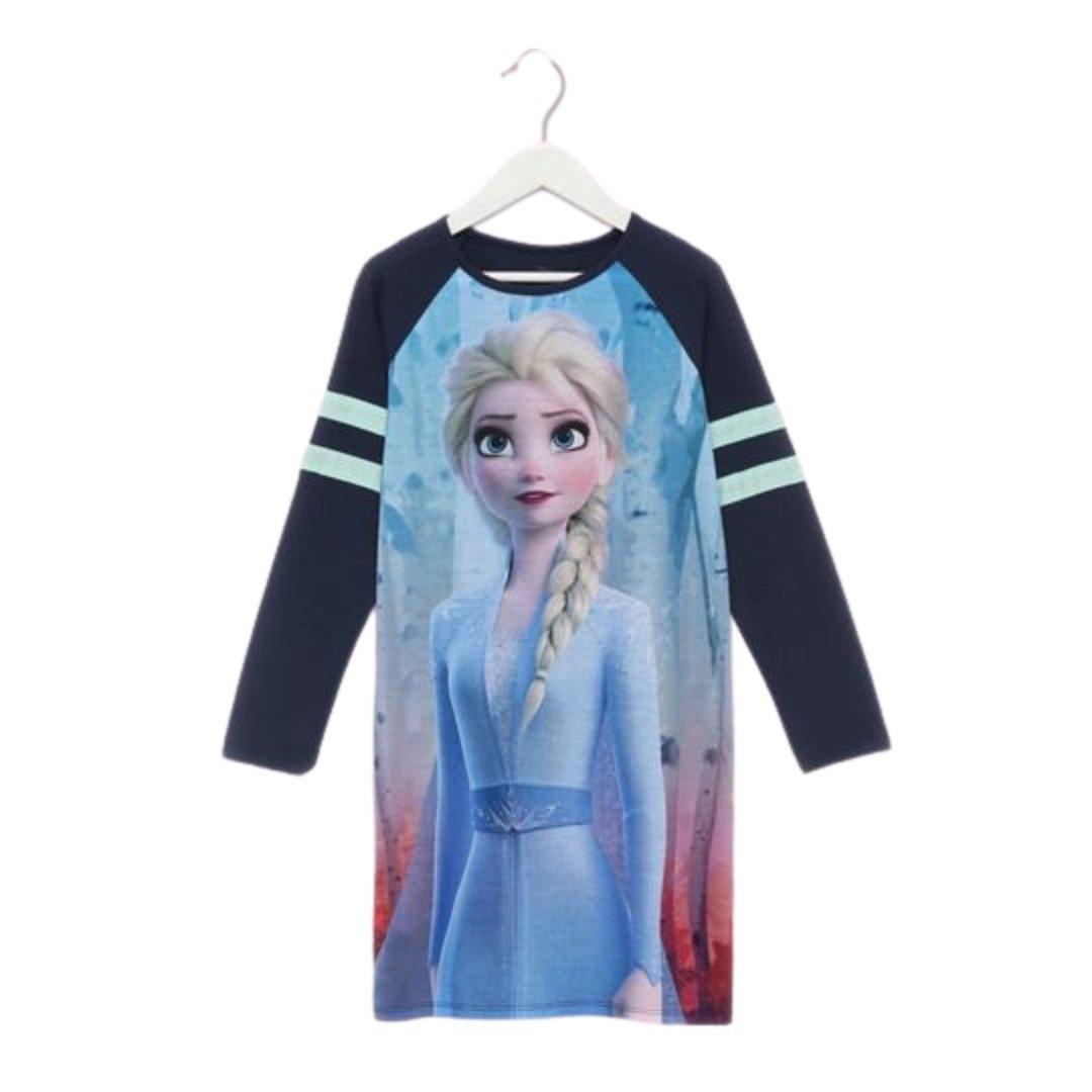 BATA PIJAMA AZUL ELSA DISNEY NIÑA - Mibebu -  Ropa Infantil