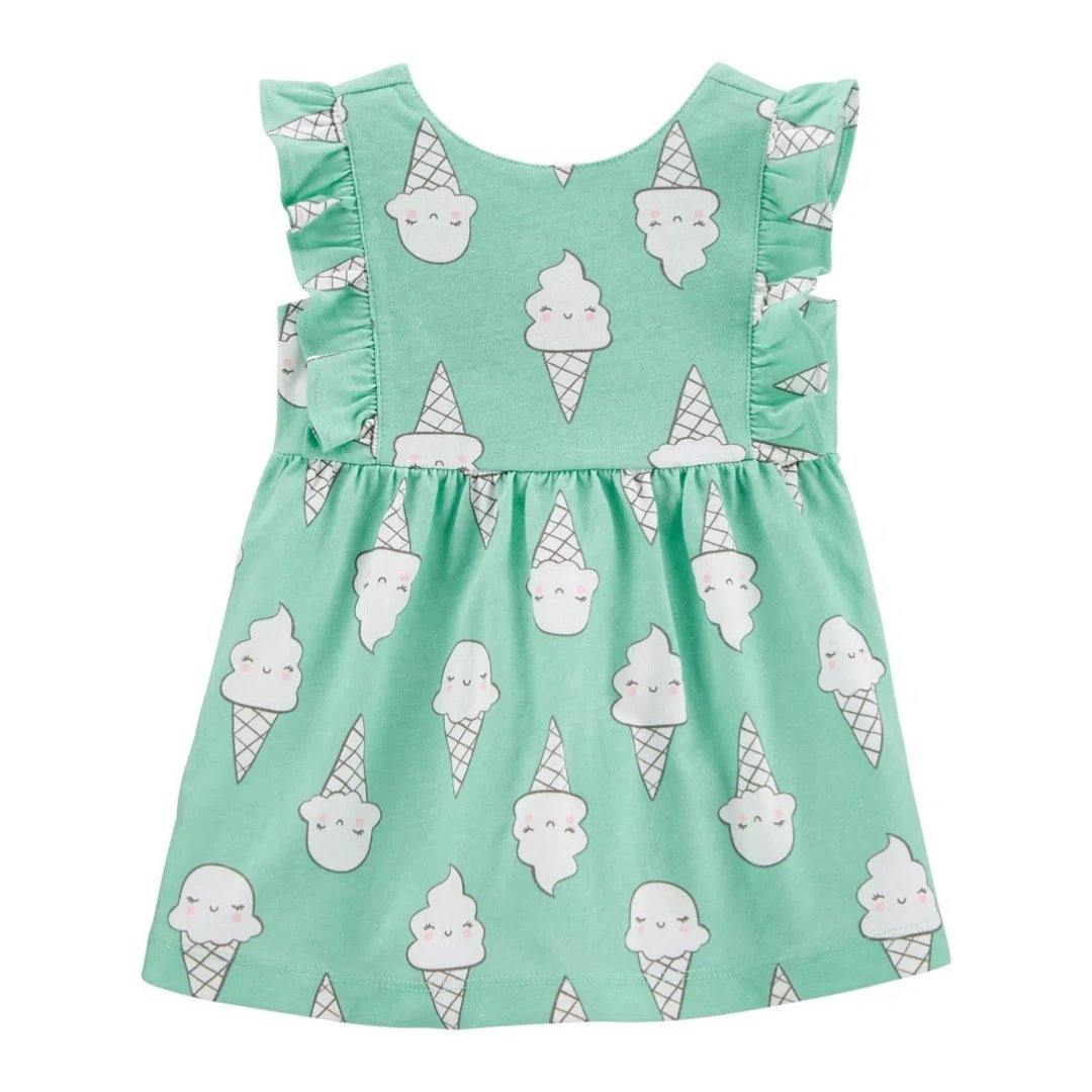 VESTIDO MENTA HELADO  CARTERS NIÑA - Mibebu -  Ropa Infantil