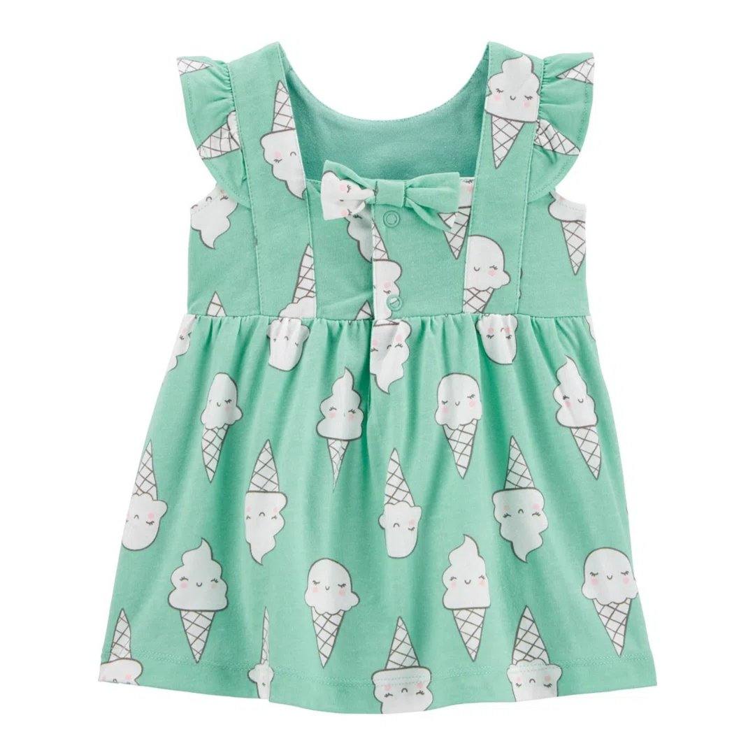 VESTIDO MENTA HELADO  CARTERS NIÑA - Mibebu -  Ropa Infantil