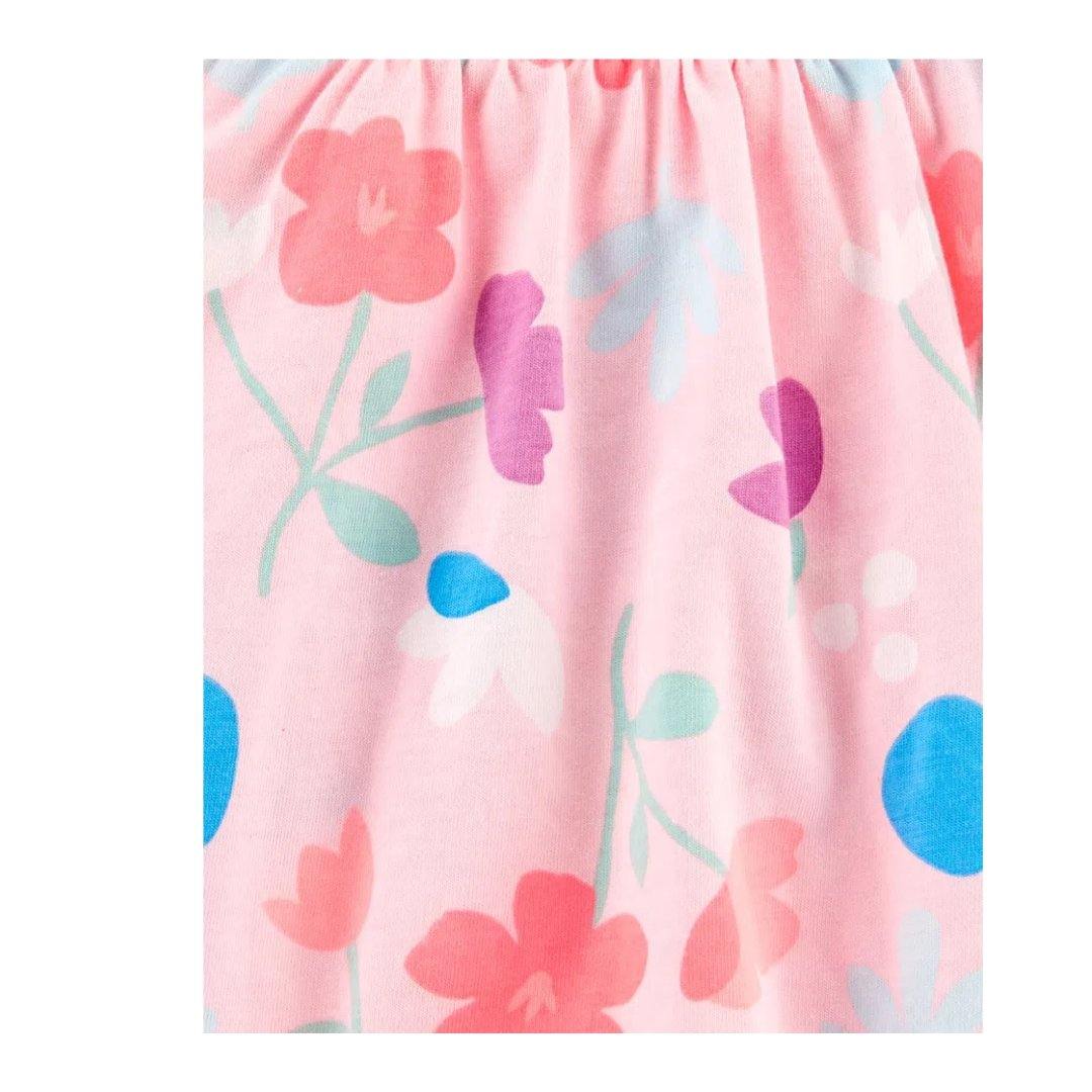 VESTIDO PAÑALERO ROSA FLORAL CARTERS NIÑA - Mibebu -  Ropa Infantil