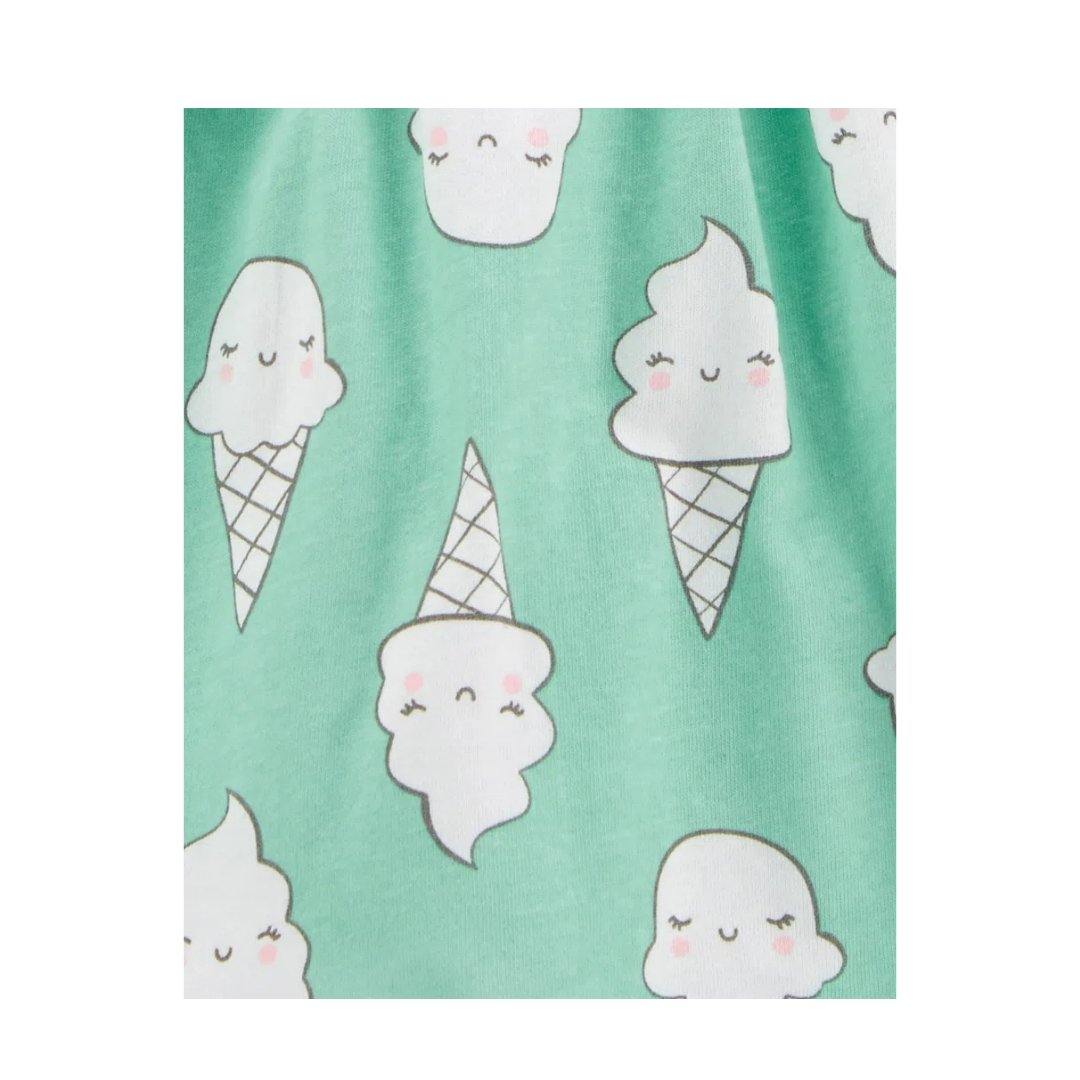 VESTIDO MENTA HELADO  CARTERS NIÑA - Mibebu -  Ropa Infantil