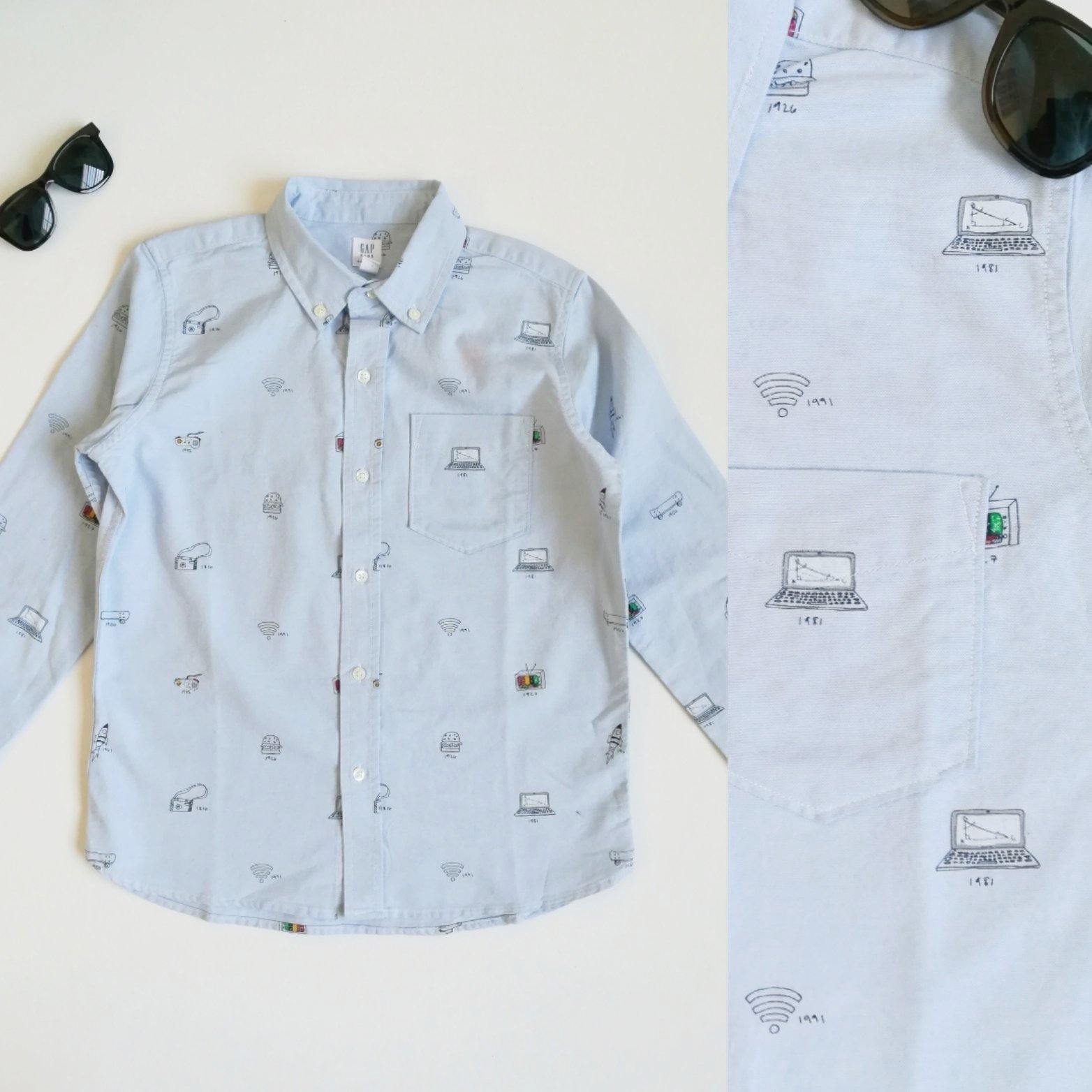 CAMISA GAP AZUL CIELO - Mibebu -  Ropa Infantil