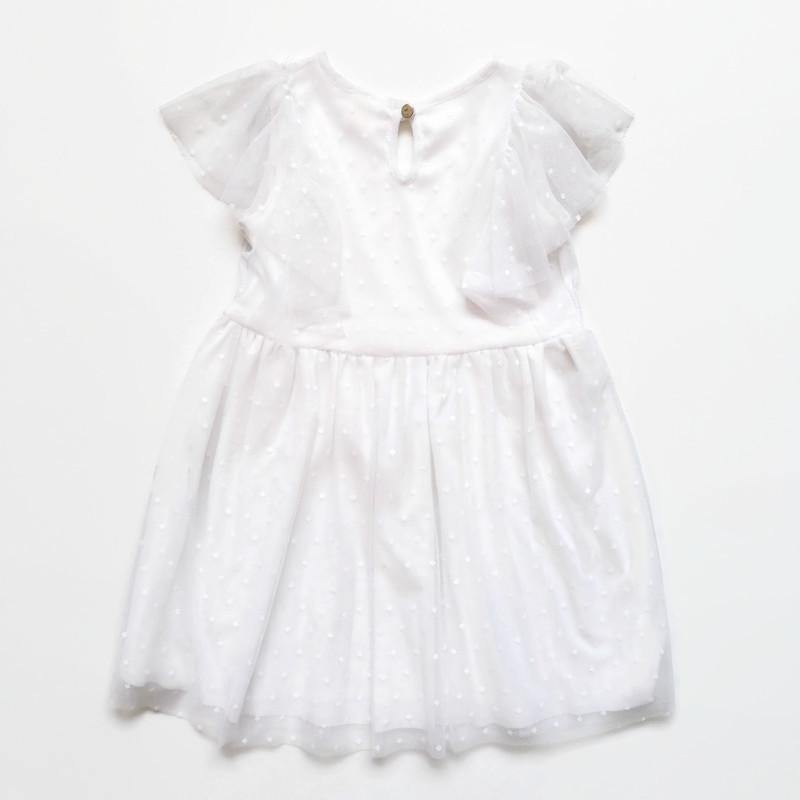 VESTIDO  BLANCO ENCAJE NIÑA - Mibebu -  Ropa Infantil